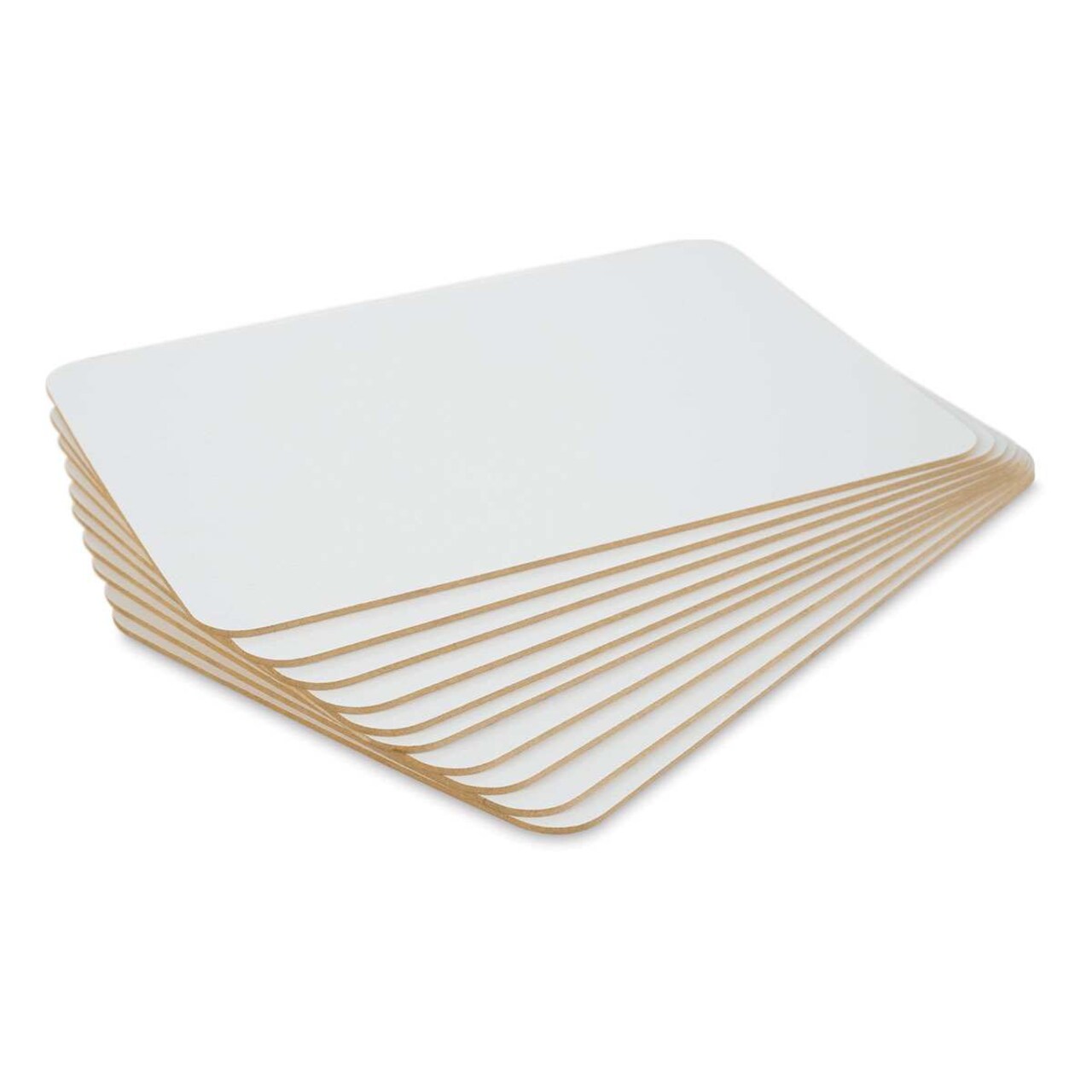MasterVision Dry Erase Double-Sided Lap Boards - 8-1/4" x 11-7/10", Package of 10
